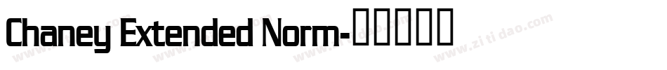 Chaney Extended Norm字体转换